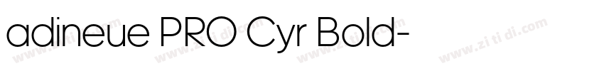 adineue PRO Cyr Bold字体转换